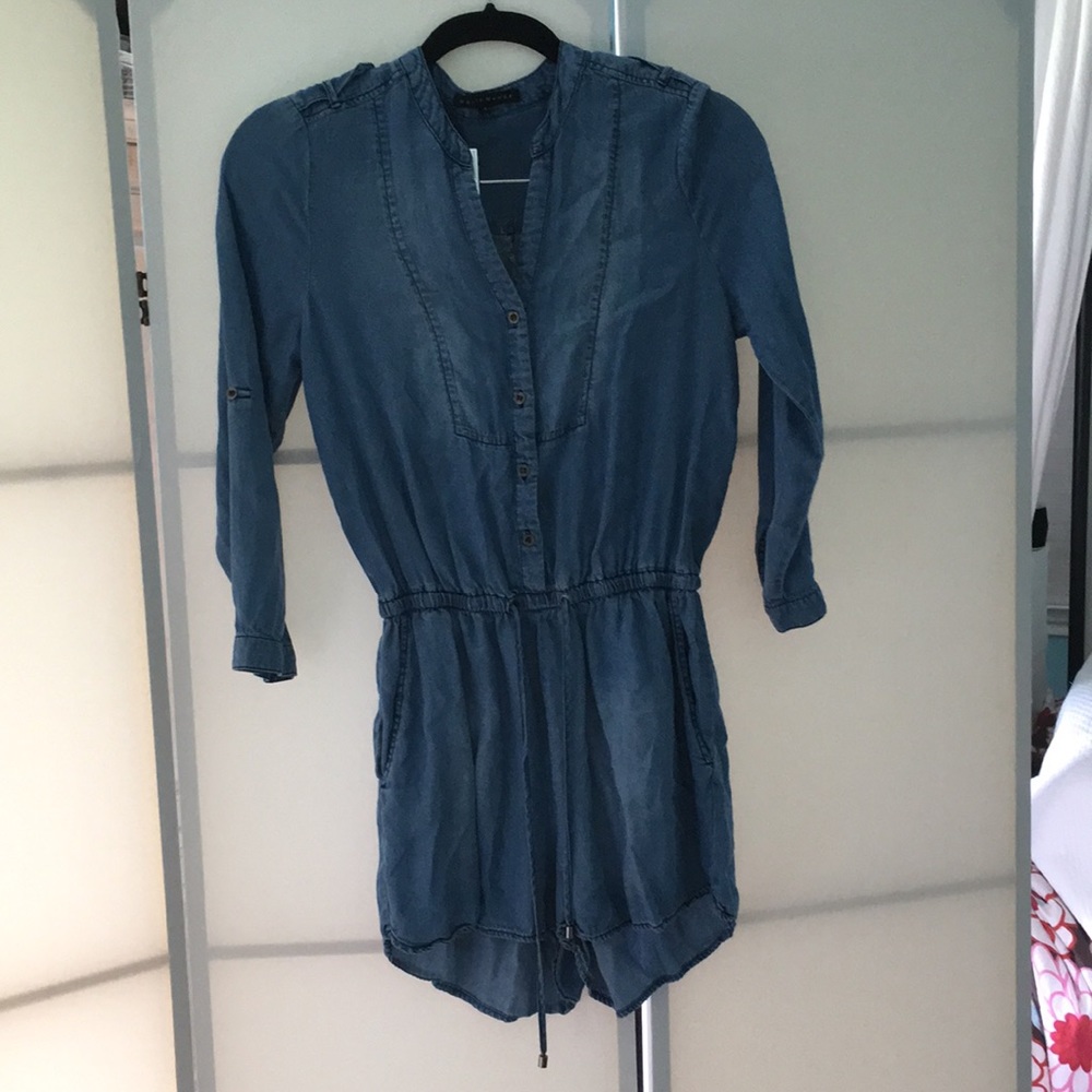 Denim soft romper